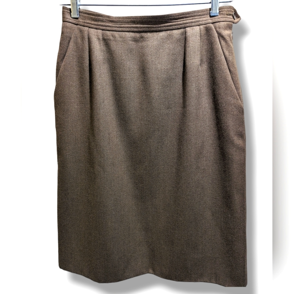 Yves Saint Laurent Rive Gauche High Waist Pencil Work Skirt Vintage size 44/US M